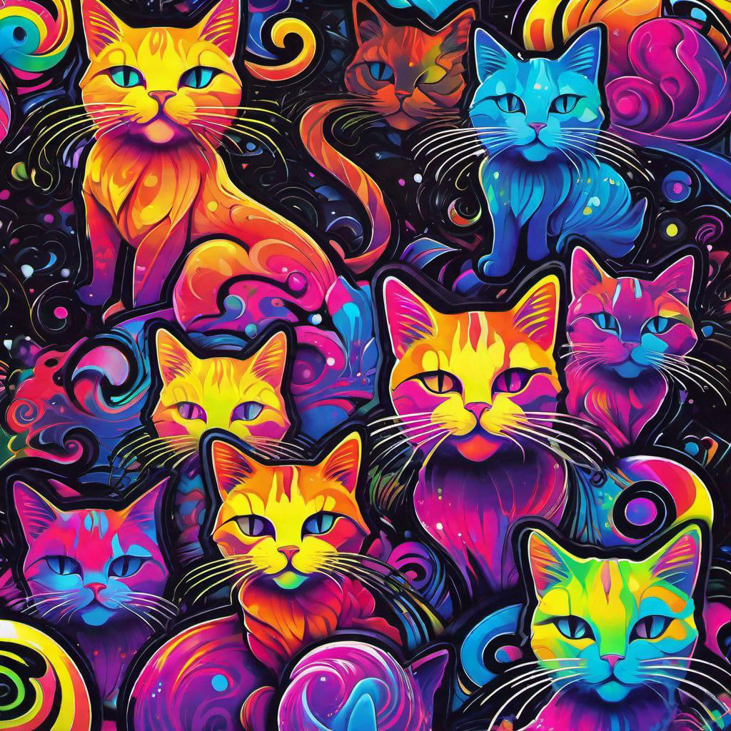 6 stickers: Cats 1 – AMANI TAMU